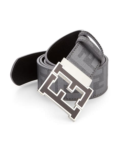 fendi men belt fabric|Fendi men's reversible belt.